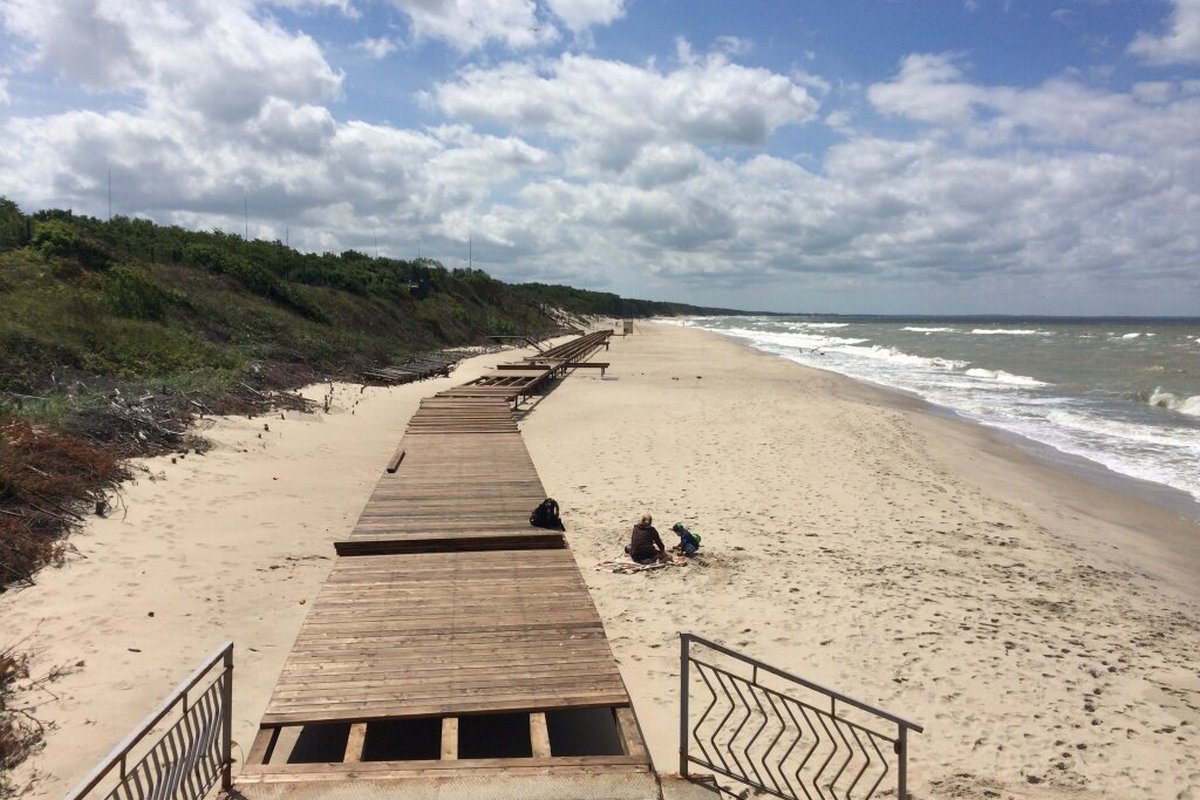 пляж на Куршской косе